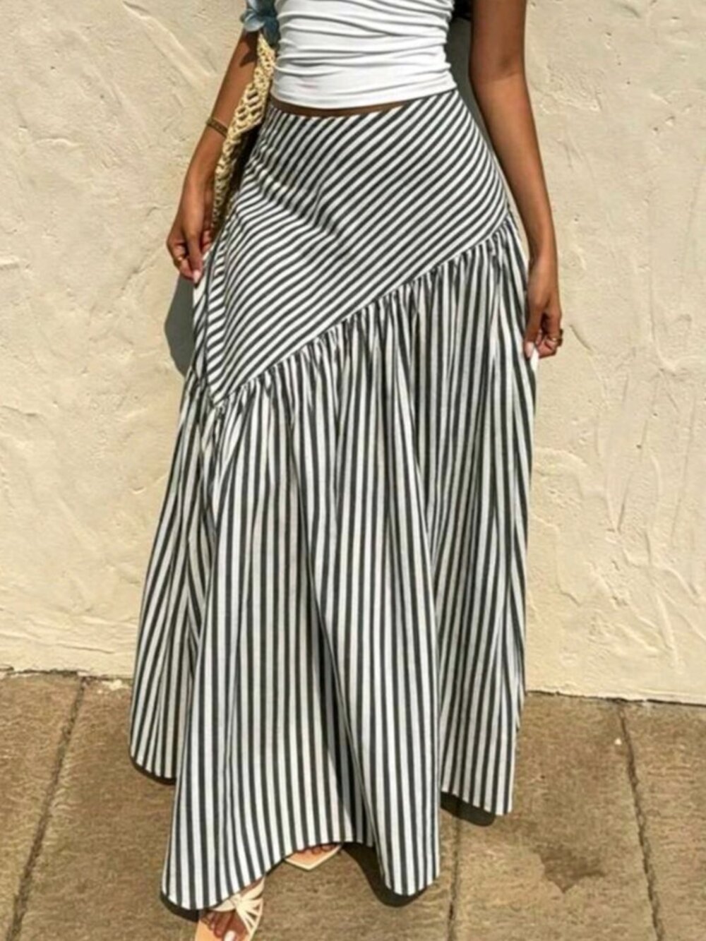 Elegant All-Season Versatile French Casual Bohemian Style Woven Fabric Flared - Picture 5 of 8